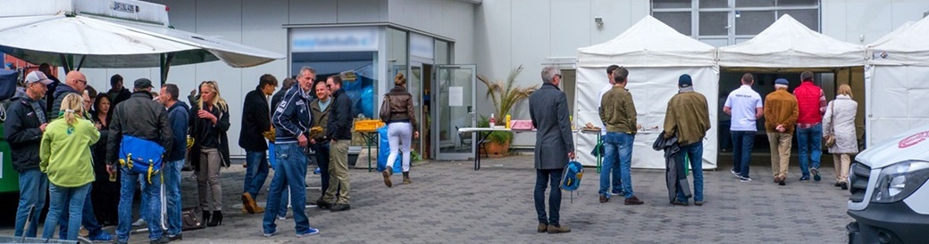 Der Betriebshof von Aquasport Botsservice bei der feierlichen Eröffnung 2017